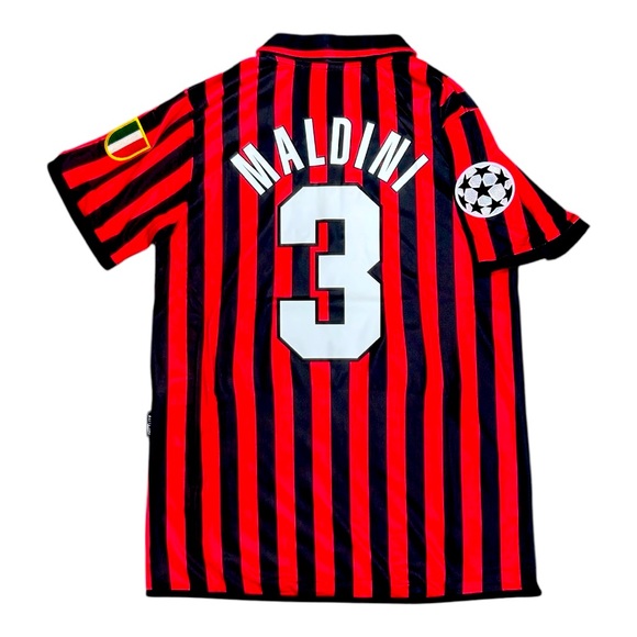 1999/00 AC Milan retro centenary kit. Paolo Maldini soccer football jersey. NWT - Picture 2 of 3